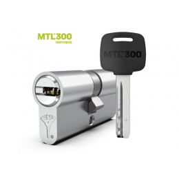 Цилиндр Mul-T-Lock MTL 300, ключ-ключ, флажок, никель