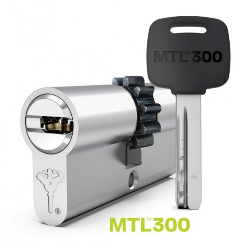 Цилиндр Mul-T-Lock MTL 300, ключ-ключ, шестеренка, никель