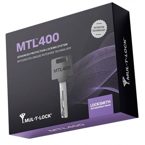 Цилиндр Mul-T-Lock MTL 400, ключ-ключ, шестеренка, латунь