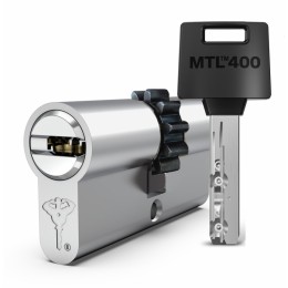Цилиндр Mul-T-Lock MTL 400, ключ-ключ, шестеренка, никель