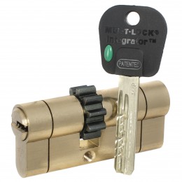 Цилиндр Mul-T-Lock Integrator ключ-ключ, шестеренка, латунь